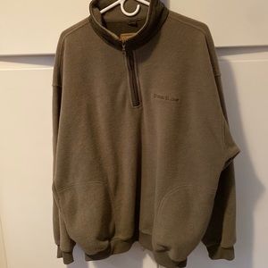 Mens size lg. fleece 3/4 zip pullover in great condition